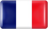 Mini vlag sticker - autostickers - autosticker voor auto - 5 stuks - bumpersticker - Frankrijk
