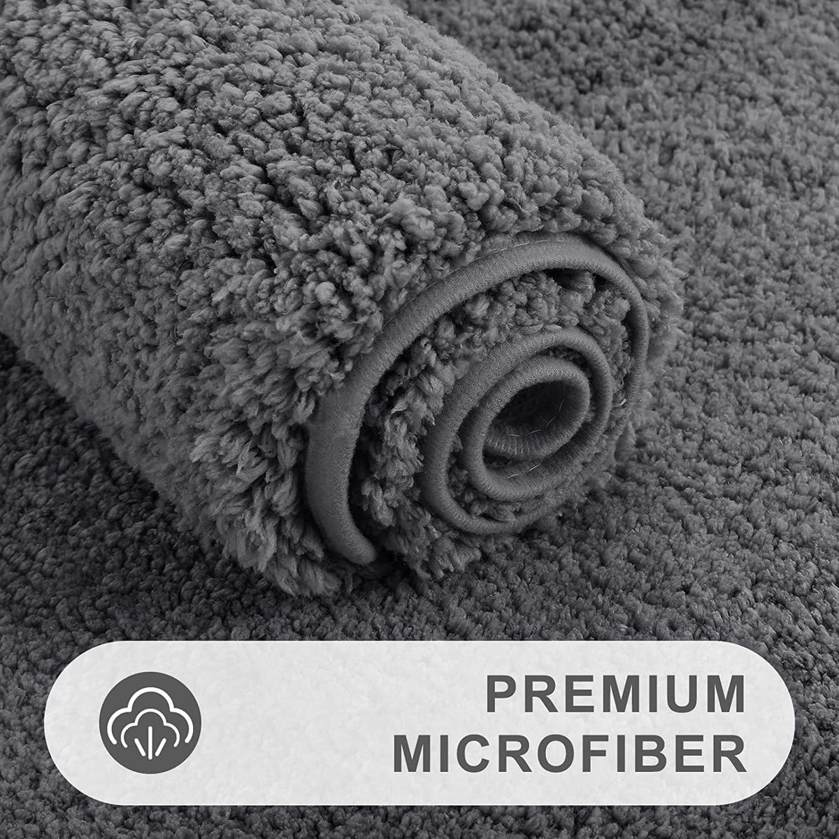 VANZAVANZU Zachte badmat, antislip, superabsorberende mat van dikke en VANZAVANZU Zachte badmat, antislip, superabsorberende mat van dikke en