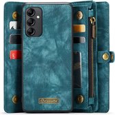 CaseMe 008 2-in-1 Book Case & Back Cover met Portemonnee - Geschikt voor Samsung Galaxy A34 Hoesje - Blauw