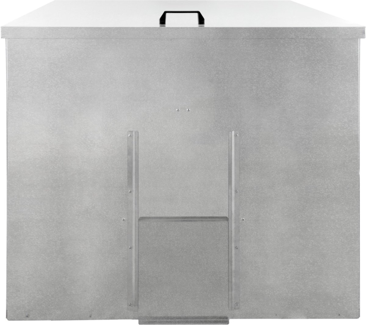 Goedkoopste Kolensilo voor Opslag van Kool 500kg 772L Staal Verhoogde Basis Versterkingsstaaf Waterdichte Roest- en Knaagdierbestendige Houten Brandwerende Schuifdeur Scharnierend Deksel en Handgreep Kolen Schep