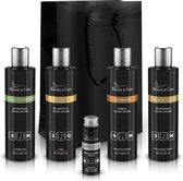Beauty & Care - Coffret cadeau Sauna Hamam XL - 4 parfums de sauna de 250 ml et 10 grammes de cristaux de menthol