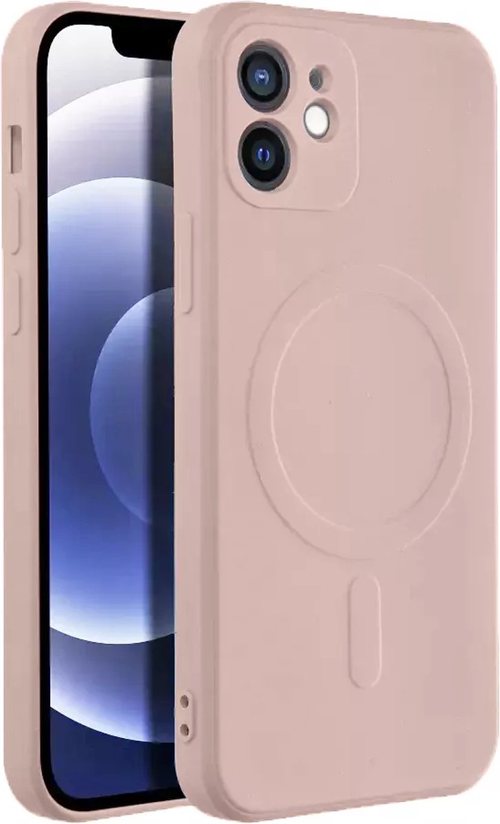 Casify Siliconen Hoesje met MagSafe voor iPhone 12 - Roze