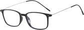 XYZ Eyewear Leesbril Zwart +1.50 - Dames - Heren - Leesbrillen - Trendy - Lees bril - Leesbril met sterkte - Voordeel - Met sterkte +1.50