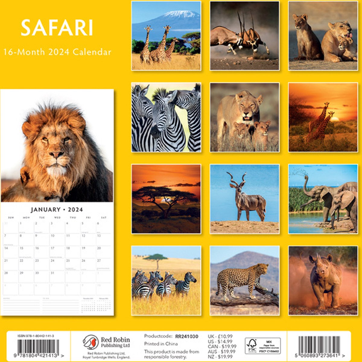 Safari Kalender 2024 bol