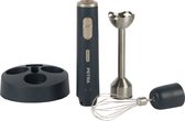 Bol.com Petra 2in1 draadloze staafmixer 200W - Opberg box voor accessoires - Staaf + garde - 2 snelheden - Zwart aanbieding