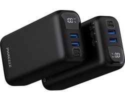 Powerbank met Quick Charge - Snellader - LED Display - 27000 mAh (99 Wh) - USB A, USB C & Micro USB - Universele Powerbanks