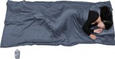 Sac de couchage en soie/coton, sac de couchage de voyage avec double fermeture éclair et compartiment pour oreillers, 220 cm x 110 cm, sac de couchage extra large pour auberges, léger, compact et respirant.