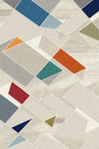 Kleurrijk vloerkleed - 200x300cm - Voor binnen - Modern - Wol- Woonkamer - Kantoor - Laagpolig - Carpet