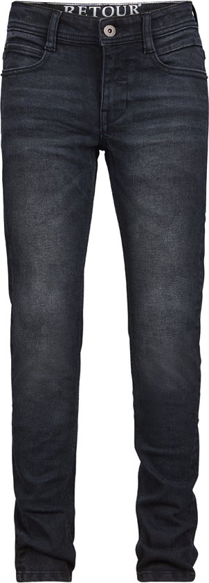 Retour jeans Sivar Jongens Jeans - black denim - Maat 164