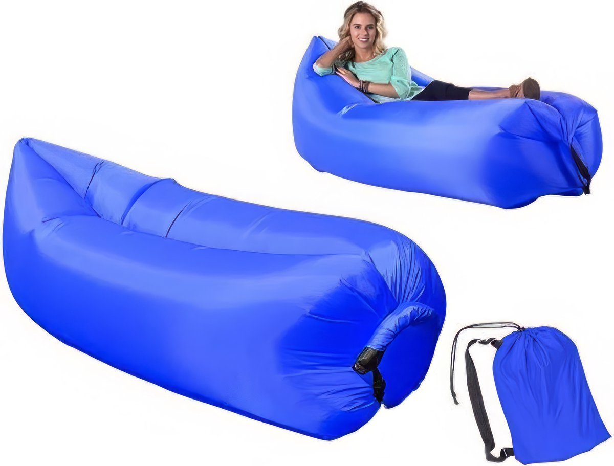 Air Lounger - Lucht Lounger -Zitzak - Sofa Matras -Luchtbed - Zwembad - Strand - Luchtbed Airlounger - Water - Camping