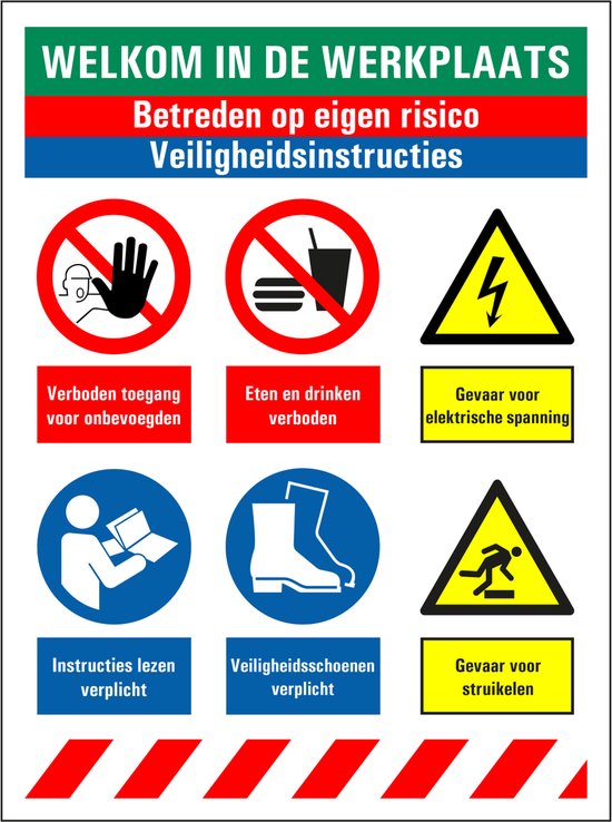 LUCKYLINDE Weerbestendig metalen bord van 20 x 30 cm, voor werkplaats en garage, grappige spreuk, werkplaatsregels, ambachtslieden en schroevendraaiers, decoratief bord