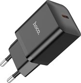Hoco Oplader Geschikt voor Oppo Reno 10 Pro - Stekker (N27) - USB C Snel Lader 20W - Zwart