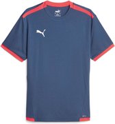PUMA teamLIGA Jersey Heren Sportshirt - Blauw - Maat M