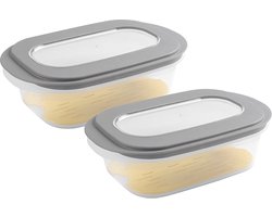 Sunware Sigma Home kaasdoos - Met tray - Set van 2 - 26.5x17.2x10x5 cm