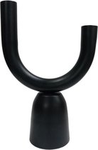 Kandelaar - Branded by - Bodil - kandelaar zwart - 22 cm hoog