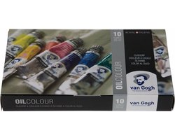 Van Gogh Olieverf basisset met 10 kleuren in tubes van 20 ml