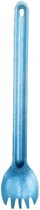 22cm pure titanium vork met lang handvat, ultralicht draagbaar bestek voor outdoor kamperen, titanium vork voor thuisgebruik (blauw)