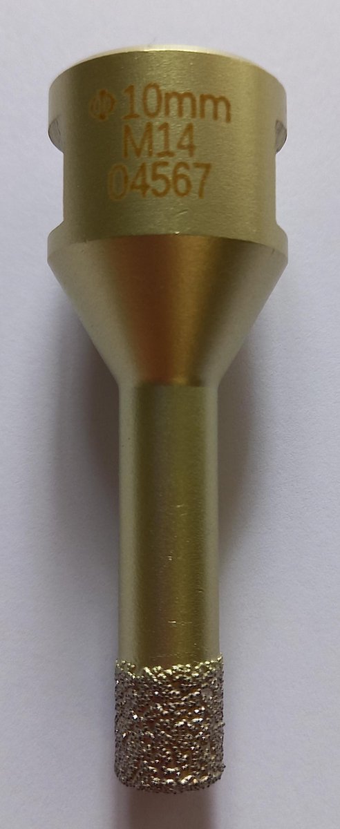 Tegelboor - galvanisch - aansl. M14 - Ø 10mm