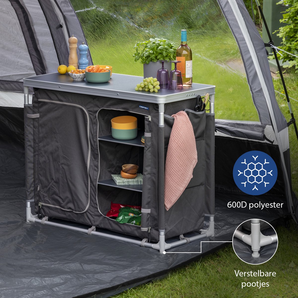 Campingkast/opvouwbaar | 95 cm x 53cm x 94cm aanbieding bij Van Cranenbroek