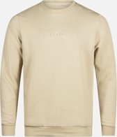 Radical sweater crewneck logo embroidery | beige