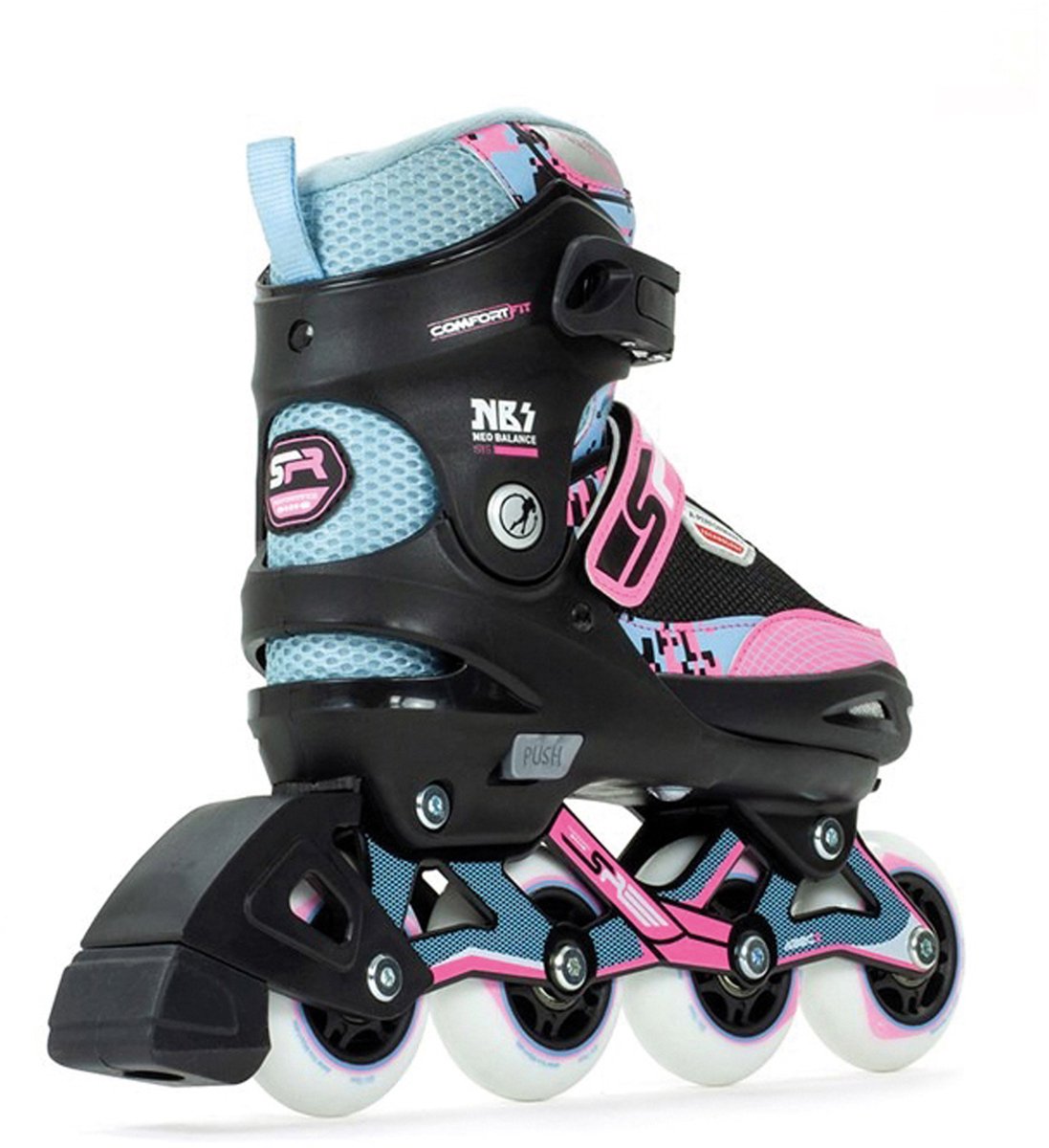SFR Pixel Inlineskates Meisjes 1/2 Zwart