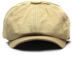 Krantenjongens Pet - Kaki - Achthoek - Newsboy Cap - Khaki - Octagon