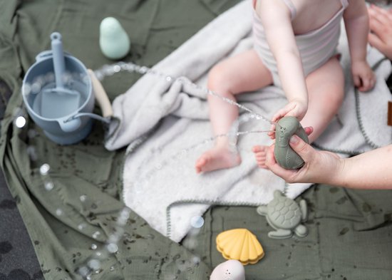 Baby's Only Spuitfiguur pinguïns - Baby badspeelgoed - Urban Green/Mint - Siliconen speelgoed - Baby cadeau van Baby's Only — afbeelding 3