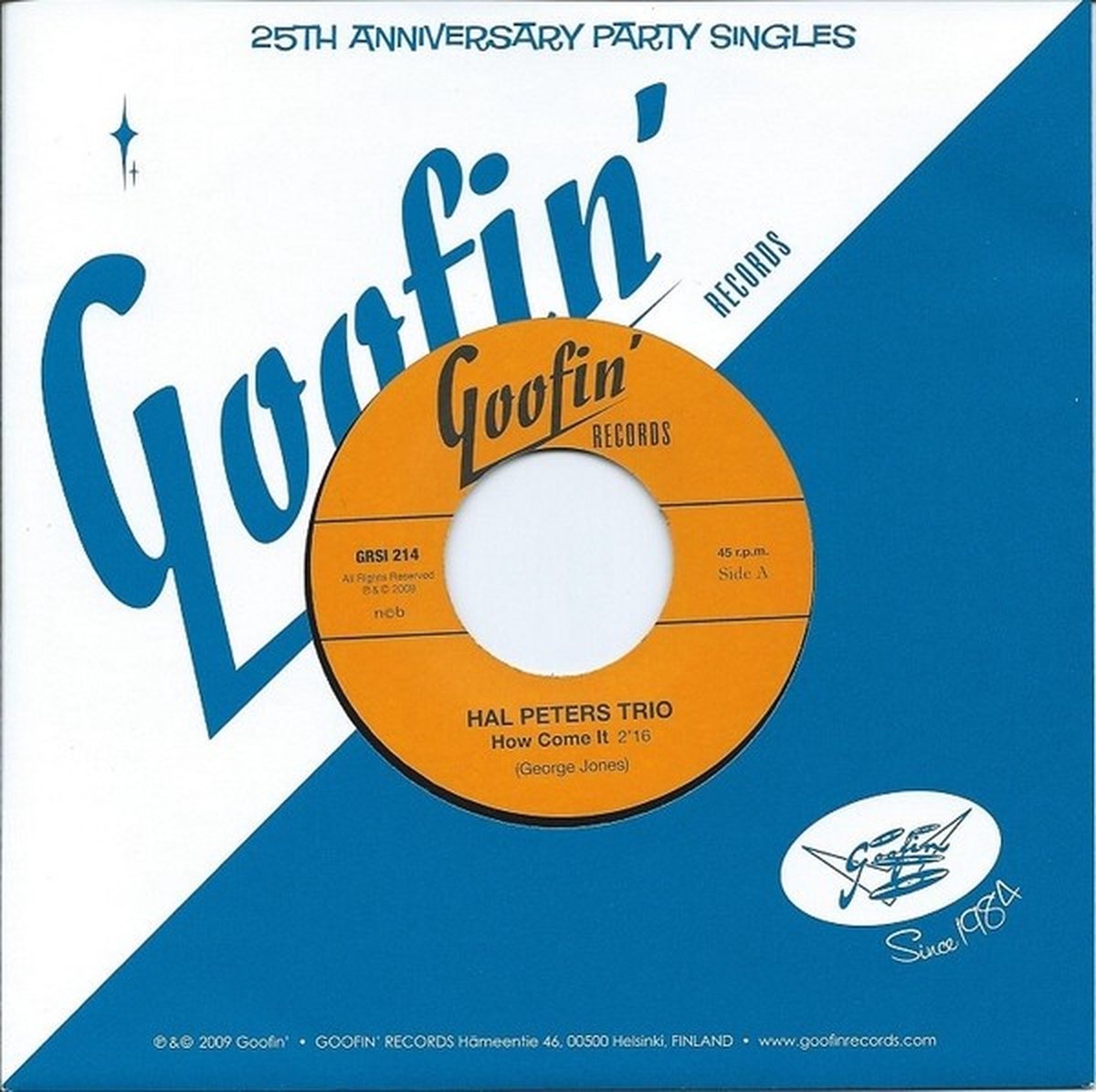 Hal Peters & His Trio - How Come It (7" Single)