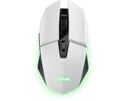 Trust GXT 110W Felox - Draadloze Gaming Muis - 4800 DPI - Verlichting - Wit