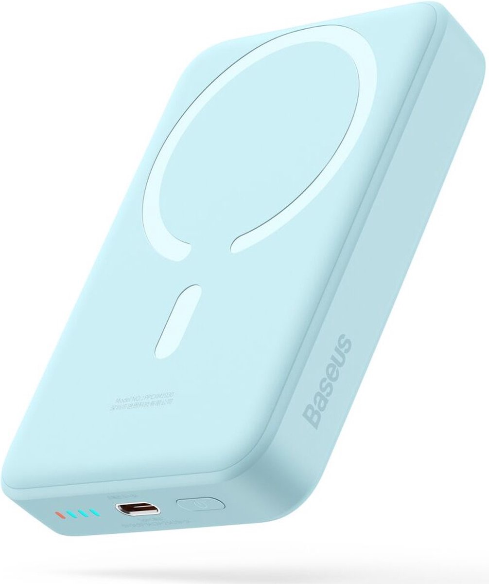 Baseus Mini 10.000 mAh Powerbank Blauw | Compact Met MagSafe & Fast Charge | 30W USB-C | Geschikt voor Apple iPhone en andere smartphones