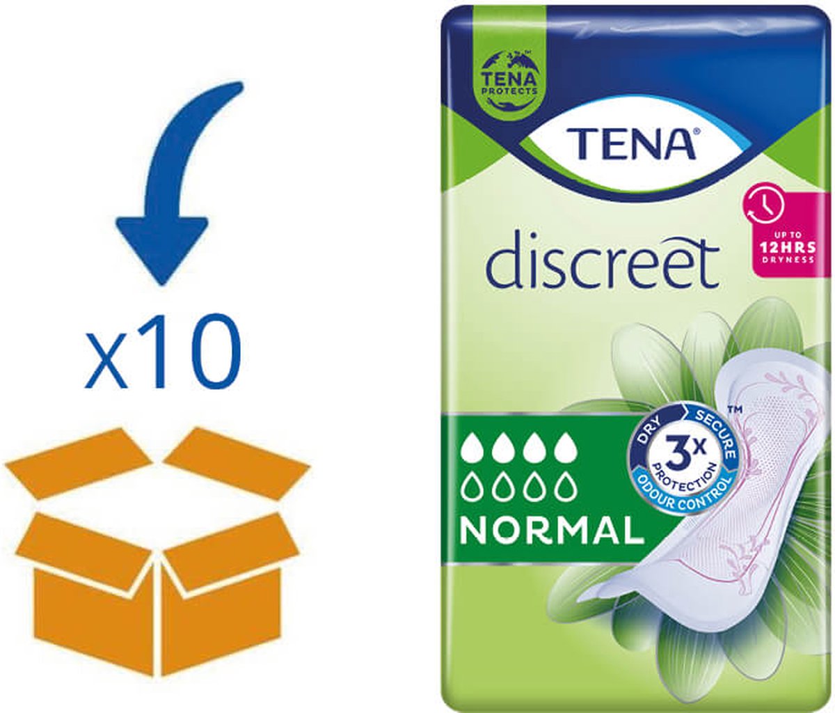 TENA Discreet Normal - 10 pakken a 24 stuks (TENA Lady) - TENA