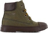 Veterboots | Jongens | Dark Green | Leer | Shoesme | Maat 23