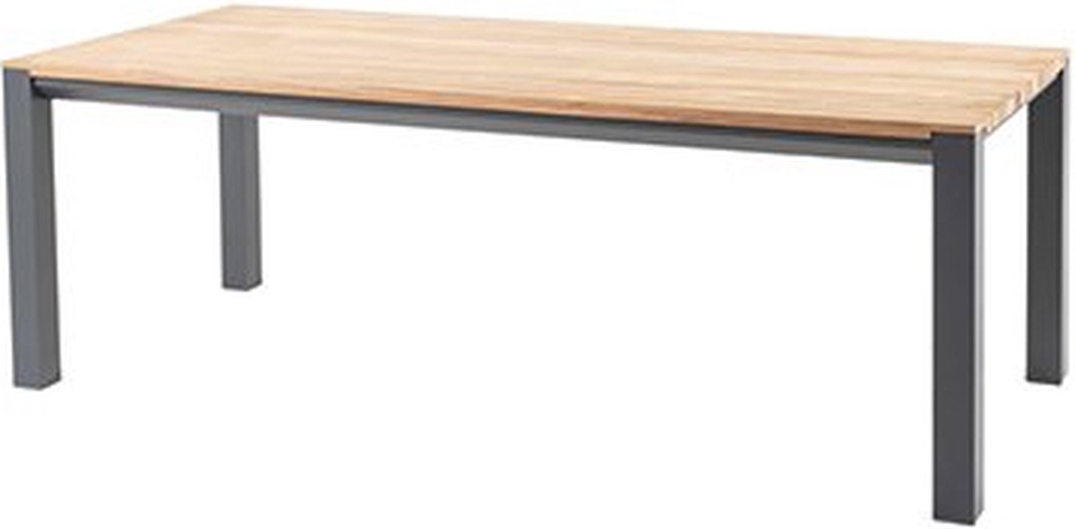 4 Seasons Outdoor Taste 4SO Ridge eettafel antraciet 220x95 teak