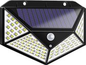 Buitenlamp met bewegingssensor op zonne energie - Buitenverlichting met dag nacht sensor - Solar wandlamp buiten - 2 stuks