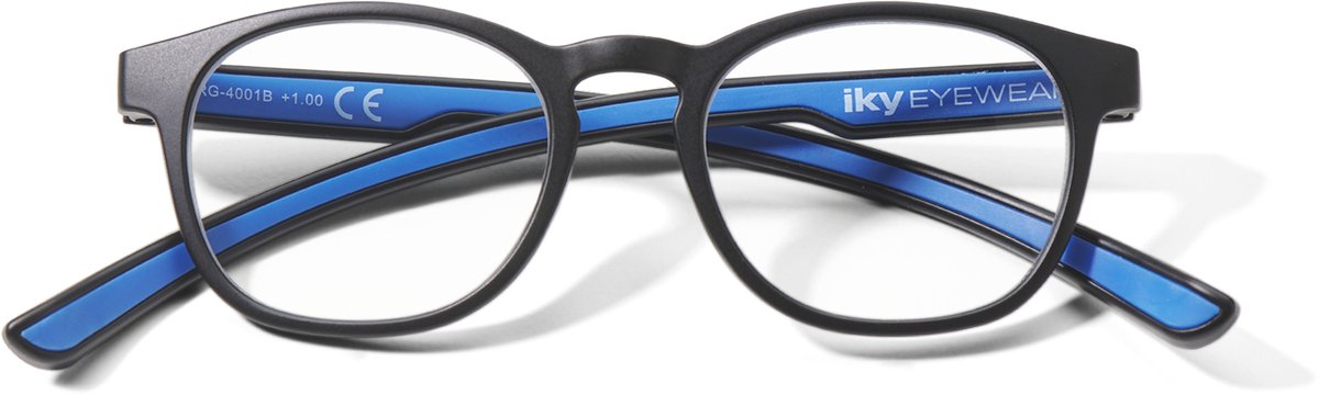 IKY EYEWEAR Leesbril RG-4001B blauw zwart +3.00
