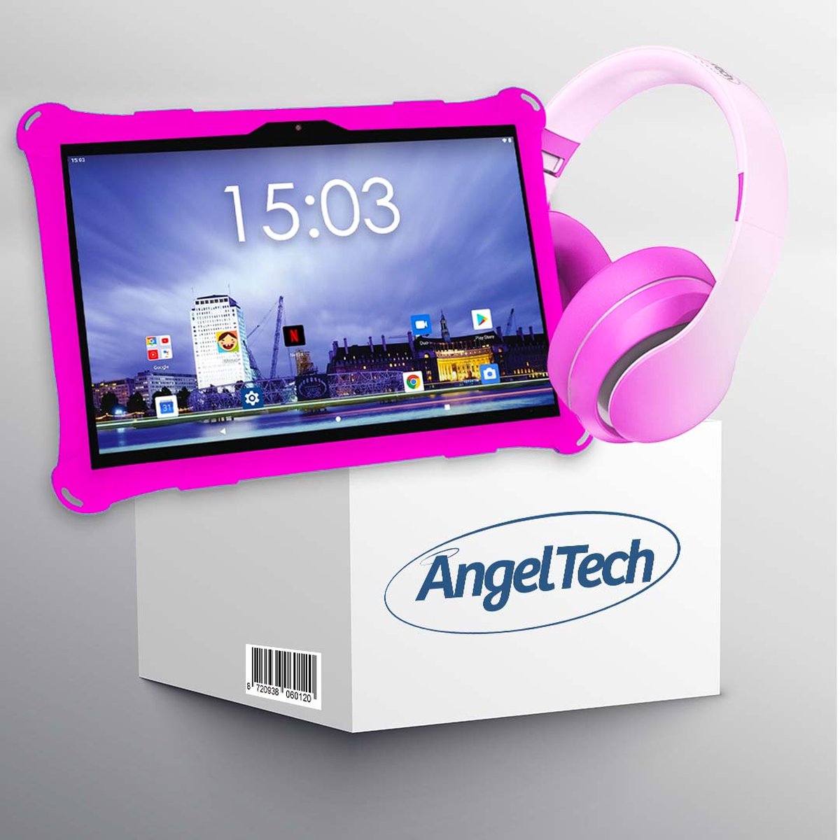 AngelTech Tablette Enfants XL PRO II - 10 Pouces - Beaucoup de