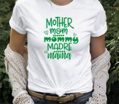 Tshirt - Mama - Moederdag - Groen - Unisex - Maat L