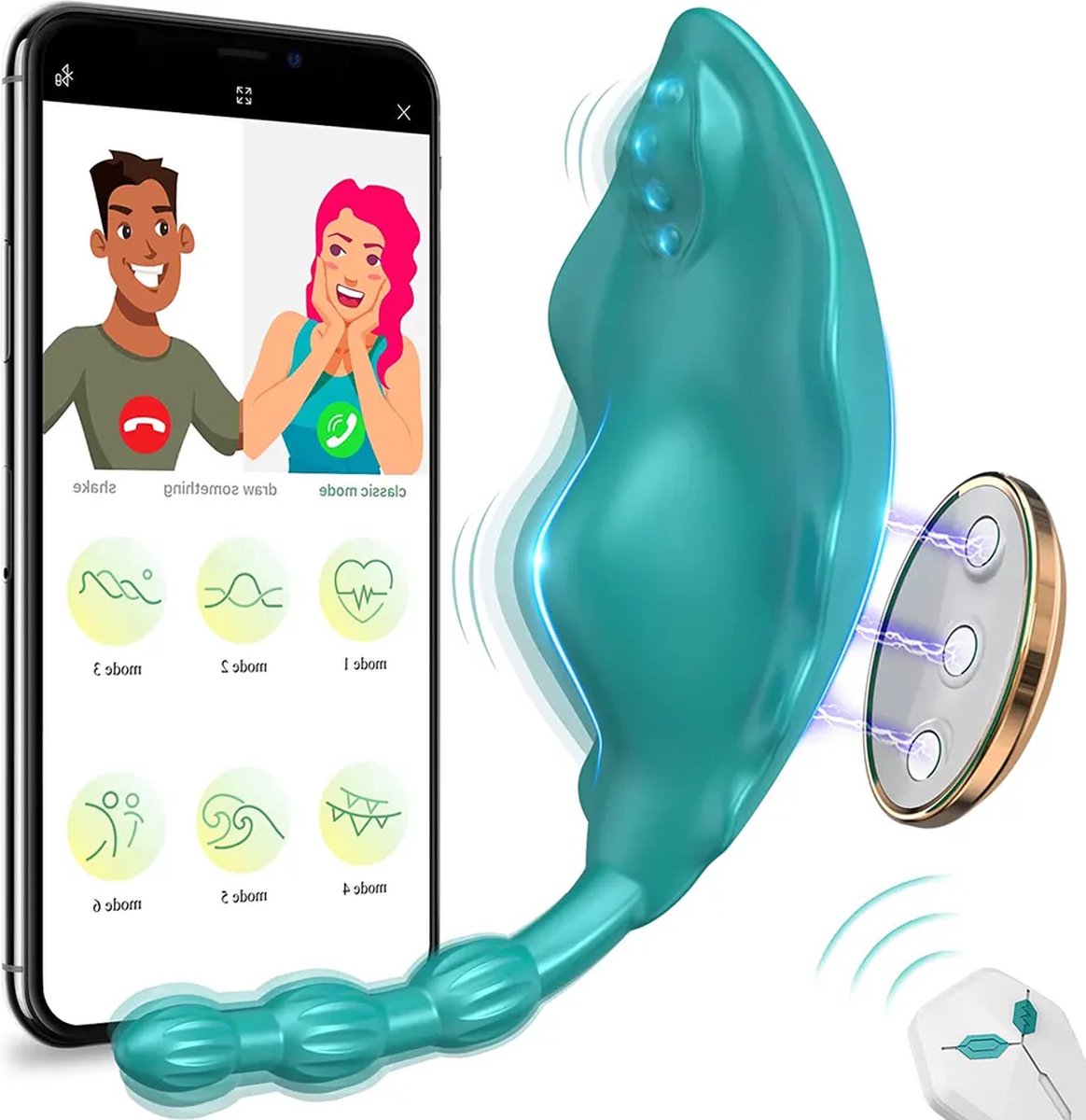 Goedkoopste Gloria - Draagbare vibrator - slip vibrator - Vibrator & Dildo - Krachtige Luchtdruk - Perfecte G-Spot Stimulator & Clitoris - Sex Toys en Vibrators voor Vrouwen en Koppels - Fluisterstil & Discreet Bezorgd - Erotiek Seksspeeltjes – Erotiek – anaal s