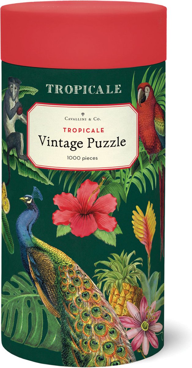 Vintage Puzzel Tropicale - 1000 stukjes - Cavallini & Co - Legpuzzel - Puzzle