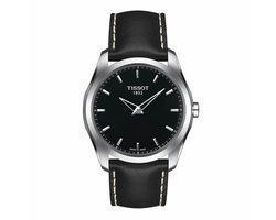 Tissot Couturier T0354461605102 Horloge - Leer - Zwart - Ø 38 mm