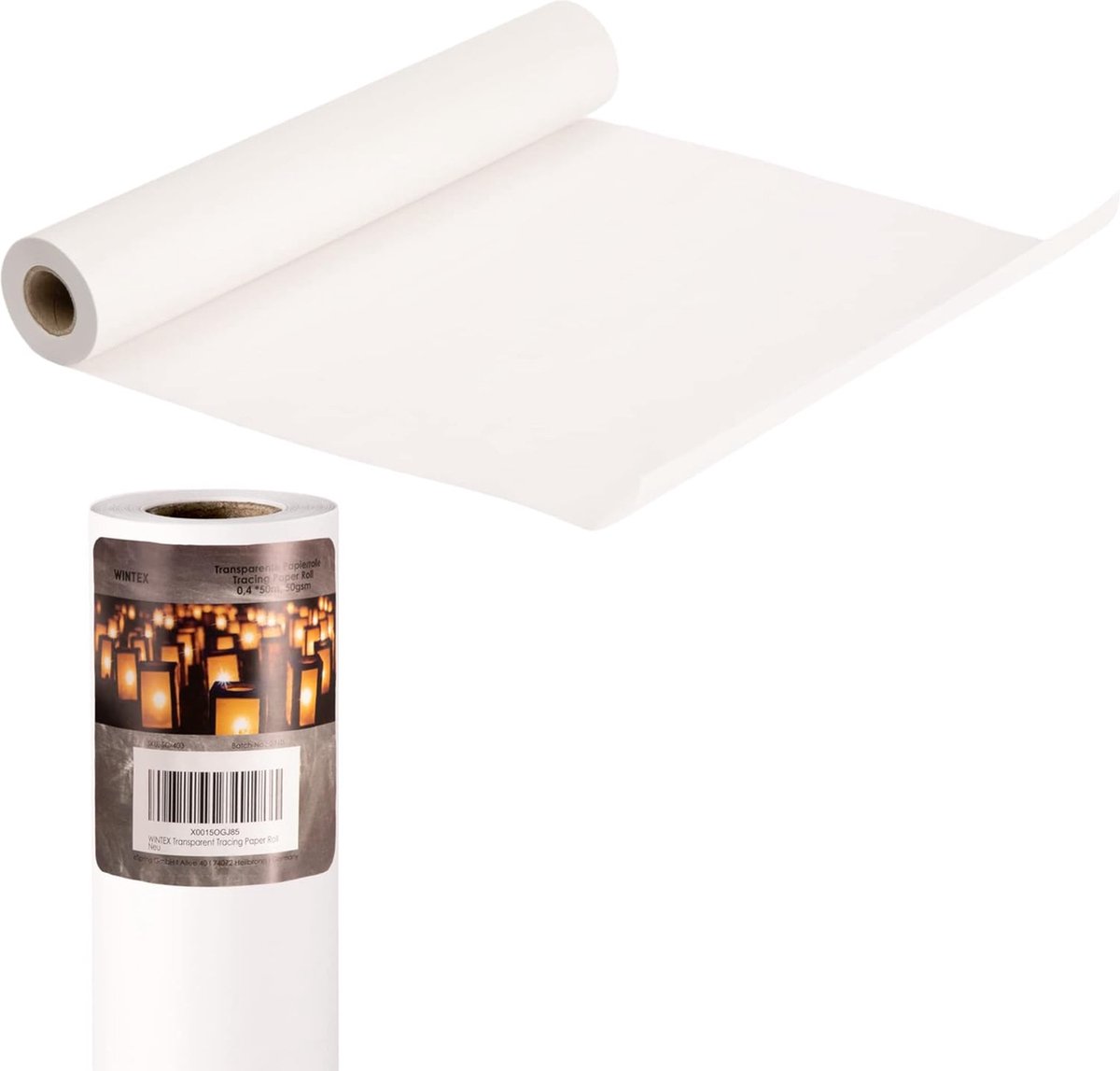 WINTEX 100 feuilles de papier transparent DIN A5, blanc