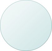 The Living Store Glazen Tafelblad - Eettafel/Salontafel/Tuintafel - 400mm Diameter - Gehard Glas