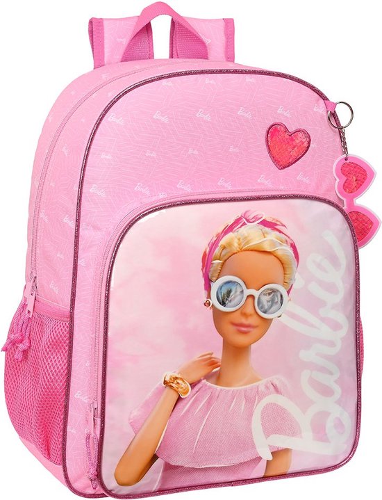 Barbie Girl Junior Backpack - Rugzak - School Rugtas - Roze - 33 x 42 x 14 cm