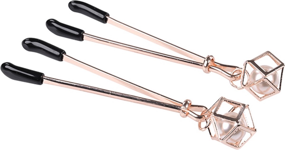 Goedkoopste Sportsheets - Sex & Mischief Brat Pearl Nipple Clips Tepelklemmen
