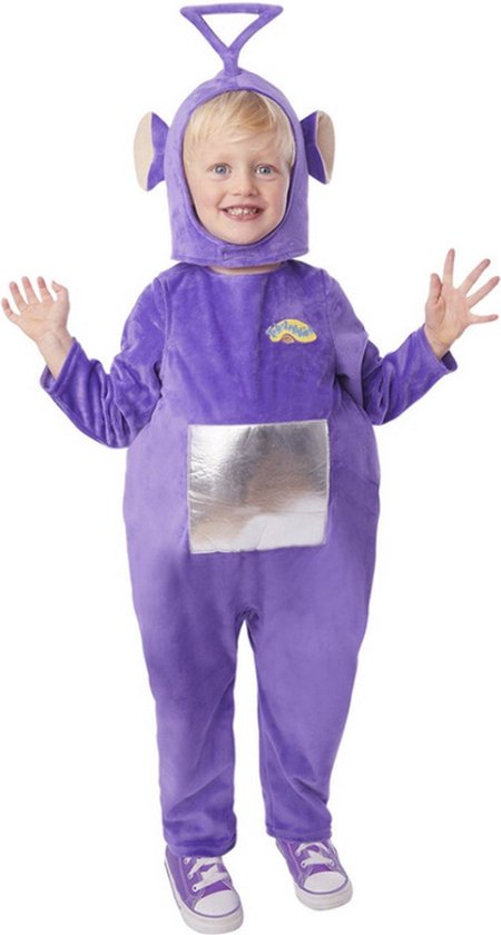 Smiffy's - Teletubbies Kostuum - Teletubbies Tinky Winky Paars Kind Kostuum - Paars - Maat 116 - Carnavalskleding - Verkleedkleding