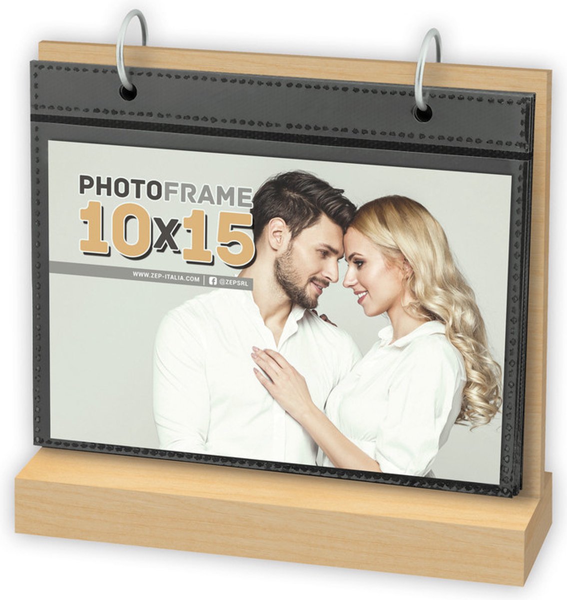 Zep Foto Kalender Bruin Leinster Horizontaal voor formaat 10x15 - met 12 insteek vellen - UT364U
