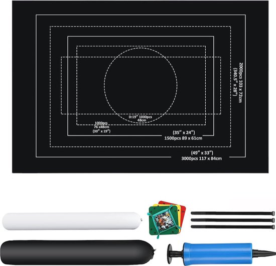 Rolbare puzzelmat JUMBO 1500-3000 stukjes 150 × 100 cm Rolbare puzzelmat JUMBO 1500-3000 stukjes 150 × 100 cm