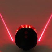 Narimano® Nieuwe Kwaliteit Fiets Laser Led Knipperende Lamp Achterlicht - Achter Fietsen Fiets Veiligheidswaarschuwing Led - Licht Modi