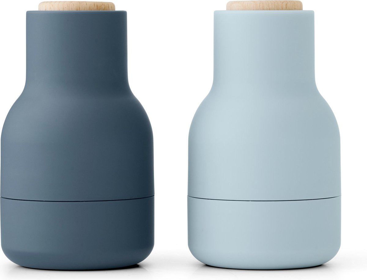 Audo Copenhagen Bottle Grinder Small Peper- En Zoutmolen Set Van 2 Blues