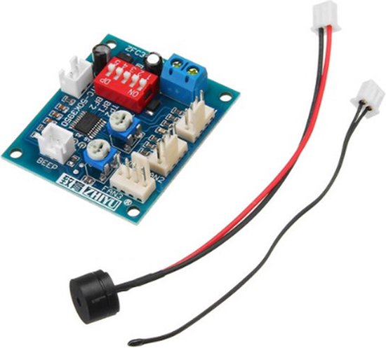 JZK Digitale PWM Driver Module, DC 12V 24V 48V PWM 4-draads Ventilator Temperatuur Controller Snelheidsregelaar Display Module voor PC Fan, PWM Temp Module